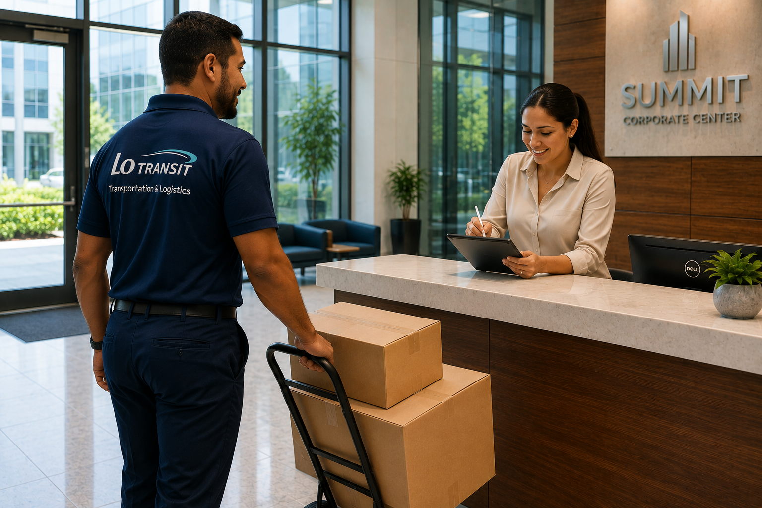 Commercial delivery services Columbus Ohio.